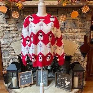 NWT Christmas Snowman Ugly Sweater Size XL